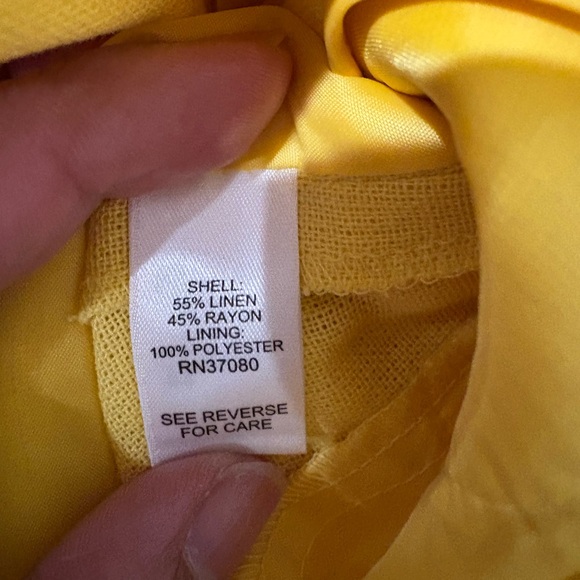 C Est. 1946 Yellow Women's Blazer Size S - Picture 6 of 8